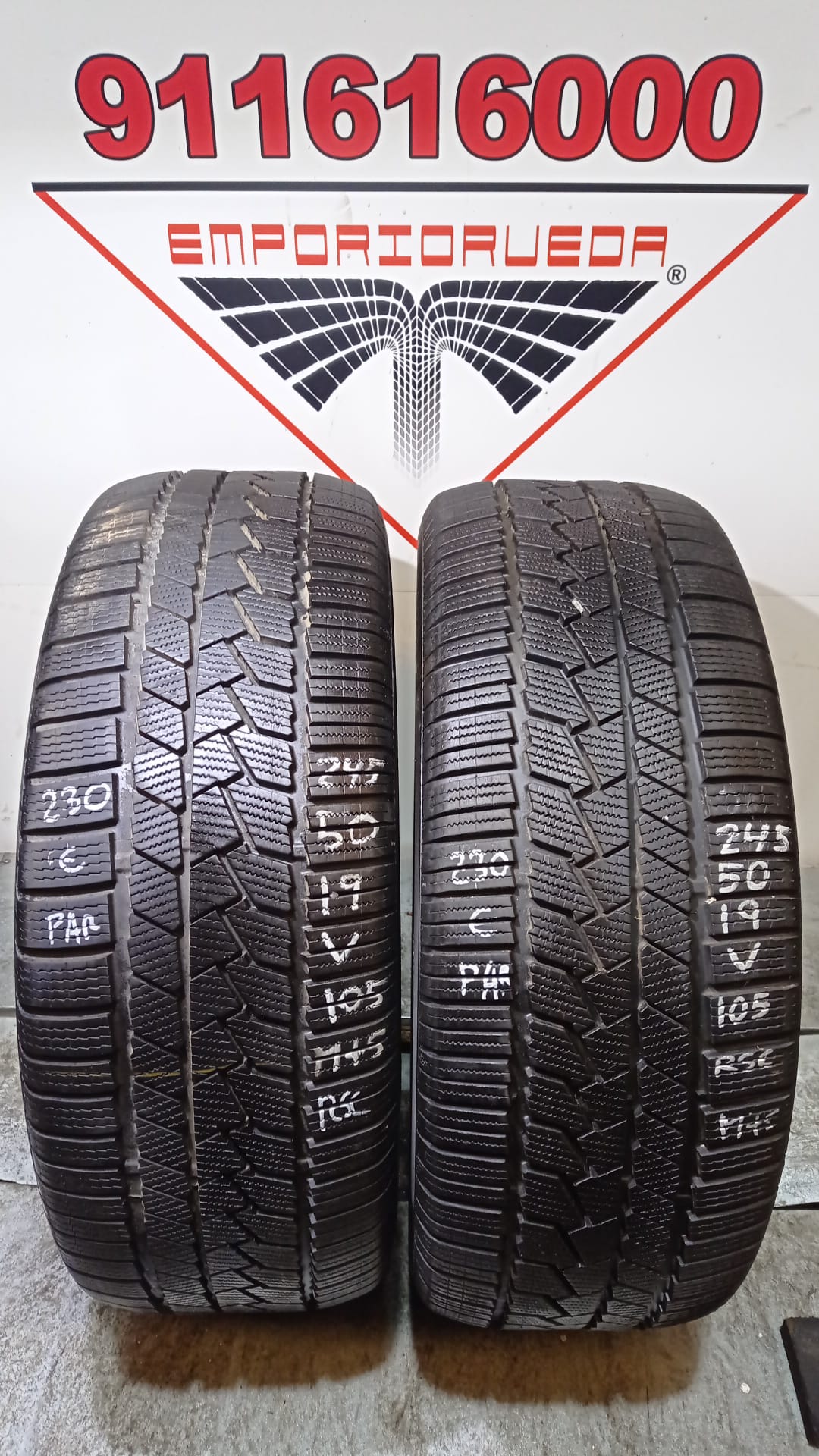 CONTINENTAL WINTERCONTACT USADO PREMIUM RSCM+S 245/50 R19 105 V